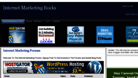 What Internetmarketingrocks.com website looked like in 2014 (10 years ago)