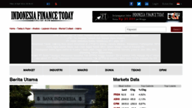 What Indonesiafinancetoday.com website looked like in 2014 (10 years ago)