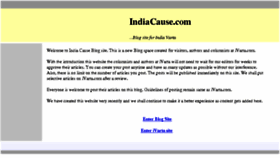 What Indiacause.com website looked like in 2014 (9 years ago)