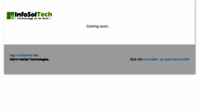 What Infosoltech.com website looked like in 2014 (9 years ago)