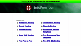 What Infopeer.com website looked like in 2014 (10 years ago)