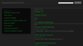 What Ideasfromworld.com website looked like in 2014 (9 years ago)