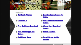 What Igame4free.com website looked like in 2014 (9 years ago)