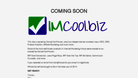 What Imcool.biz website looked like in 2014 (9 years ago)