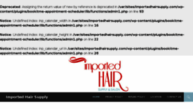 What Importedhairsupply.com website looked like in 2014 (9 years ago)