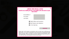 What Inpink.com website looked like in 2014 (9 years ago)