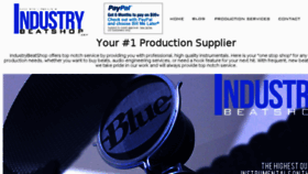 What Industrybeatshop.com website looked like in 2014 (9 years ago)