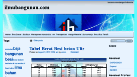 What Ilmubangunan.com website looked like in 2014 (9 years ago)