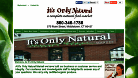 What Itsonlynaturalmarket.com website looked like in 2014 (9 years ago)