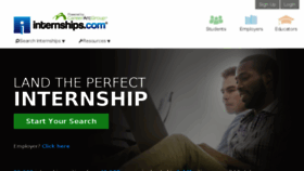 What Internships.com website looked like in 2014 (9 years ago)