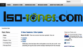 What Iso-tones.com website looked like in 2014 (9 years ago)