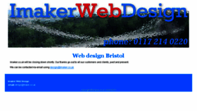 What Imaker.co.uk website looked like in 2014 (9 years ago)
