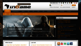 What Ingame.it website looked like in 2014 (9 years ago)