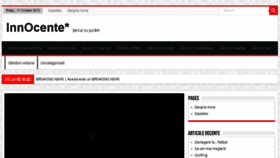 What Innocente.ro website looked like in 2014 (9 years ago)