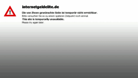 What Internetgeldelite.de website looked like in 2014 (9 years ago)
