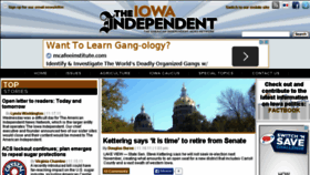 What Iowaindependent.com website looked like in 2014 (9 years ago)