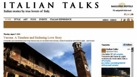 What Italiantalks.com website looked like in 2014 (9 years ago)