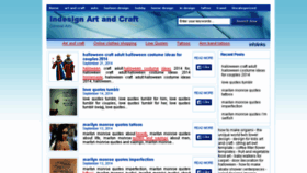 What Indesignartandcraft.com website looked like in 2014 (9 years ago)