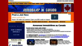 What Immobilier-canada.com website looked like in 2014 (9 years ago)