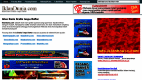 What Iklandunia.com website looked like in 2014 (9 years ago)