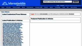 What Informationbible.com website looked like in 2014 (9 years ago)