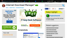 What Internet-download-manager11.software.informer.com website looked like in 2014 (9 years ago)