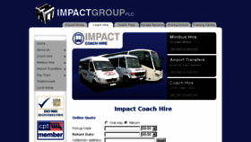 What Impactcoachhire.co.uk website looked like in 2015 (9 years ago)