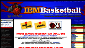 What Iembasketball.com website looked like in 2015 (9 years ago)