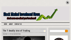 What Investmentnewskenya.com website looked like in 2015 (9 years ago)