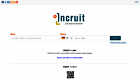 What Incruit.de website looked like in 2015 (9 years ago)