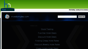 What Investorrules.com website looked like in 2015 (9 years ago)