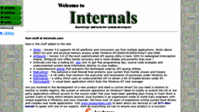 What Internals.com website looked like in 2015 (9 years ago)