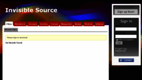 What Invisiblesource.com website looked like in 2015 (9 years ago)