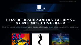 What Itunes.legacyrecordings.com website looked like in 2015 (9 years ago)