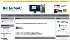 What Intermac.pl website looked like in 2015 (9 years ago)