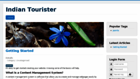 What Indiantourister.com website looked like in 2015 (9 years ago)