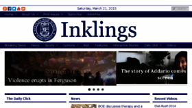 What Inklingsnews.com website looked like in 2015 (9 years ago)