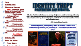 What Identitytheft.org website looked like in 2015 (9 years ago)