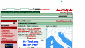 What In-italy.de website looked like in 2015 (9 years ago)