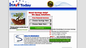 What Isavetoday.com website looked like in 2015 (9 years ago)
