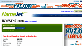 What Investhz.com website looked like in 2015 (9 years ago)