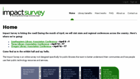What Impactsurvey.org website looked like in 2015 (9 years ago)