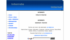 What Interrete.de website looked like in 2015 (9 years ago)