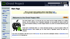 What Idroidproject.org website looked like in 2015 (9 years ago)