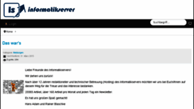 What Informatikserver.at website looked like in 2015 (9 years ago)