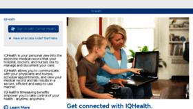 What Iqhealth.com website looked like in 2015 (10 years ago)