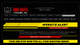 What Ironsightsfirearms.com website looked like in 2015 (8 years ago)