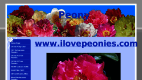 What Ilovepeonies.com website looked like in 2015 (9 years ago)