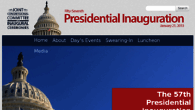 What Inaugural.senate.gov website looked like in 2015 (9 years ago)