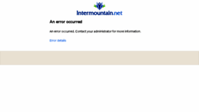 What Intermountain.net website looked like in 2015 (9 years ago)